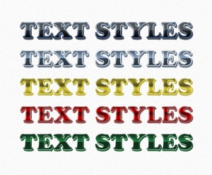 Text styles